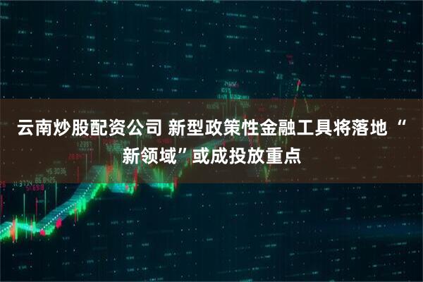 云南炒股配资公司 新型政策性金融工具将落地 “新领域”或成投放重点